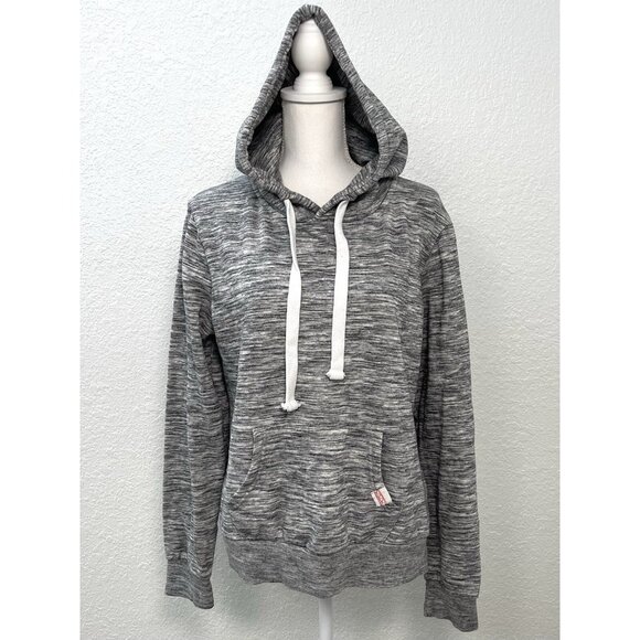 REFLEX Womens XL Gray Heather L/S HOODIE Sweatshirt Pocket Life Is Out There EUC - Picture 1 of 9